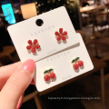 Boucles d&#39;oreilles SHANGJIE OEM RED CERRY